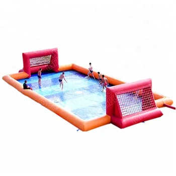 inflatable soap soccer field