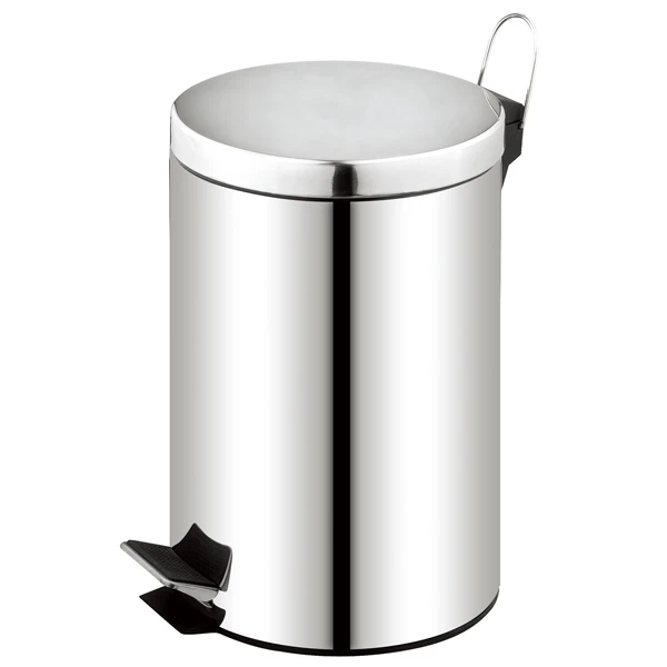 Hotel Lobby Stainless Steel Round Ashtray Trash Bin Outdoor Trash Can ...