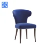 Nordic dining chair home light luxury chair back simple solid wood net red dressing nail makeup cafe reception chair