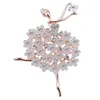 Hot Sales Luxury Diamond Dance Ballet Temperament Girl Necessary Pearl Brooch