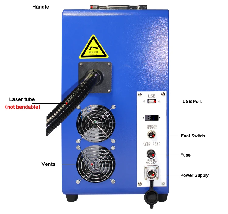 10W fiber laser marking machine 20W metal nameplate laser marking machine plastic marking machine