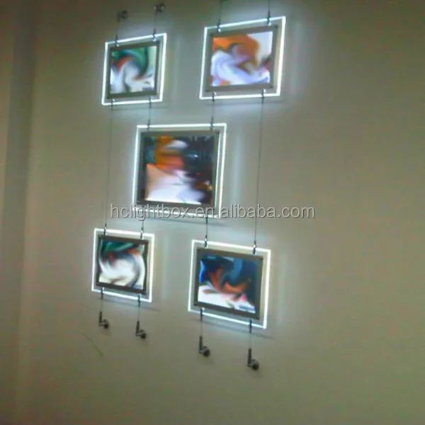 Lowering Ceiling In Acrylic Led Crystal Light Frame Hanging Acrylic Led Crystal Light Frame Hanging