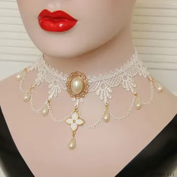 white neck choker