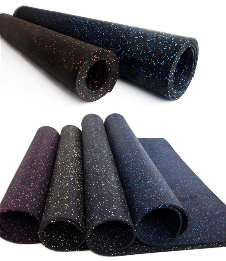 Waterproof Residential Fitness Gym Rubber Flooring For Exercise Area