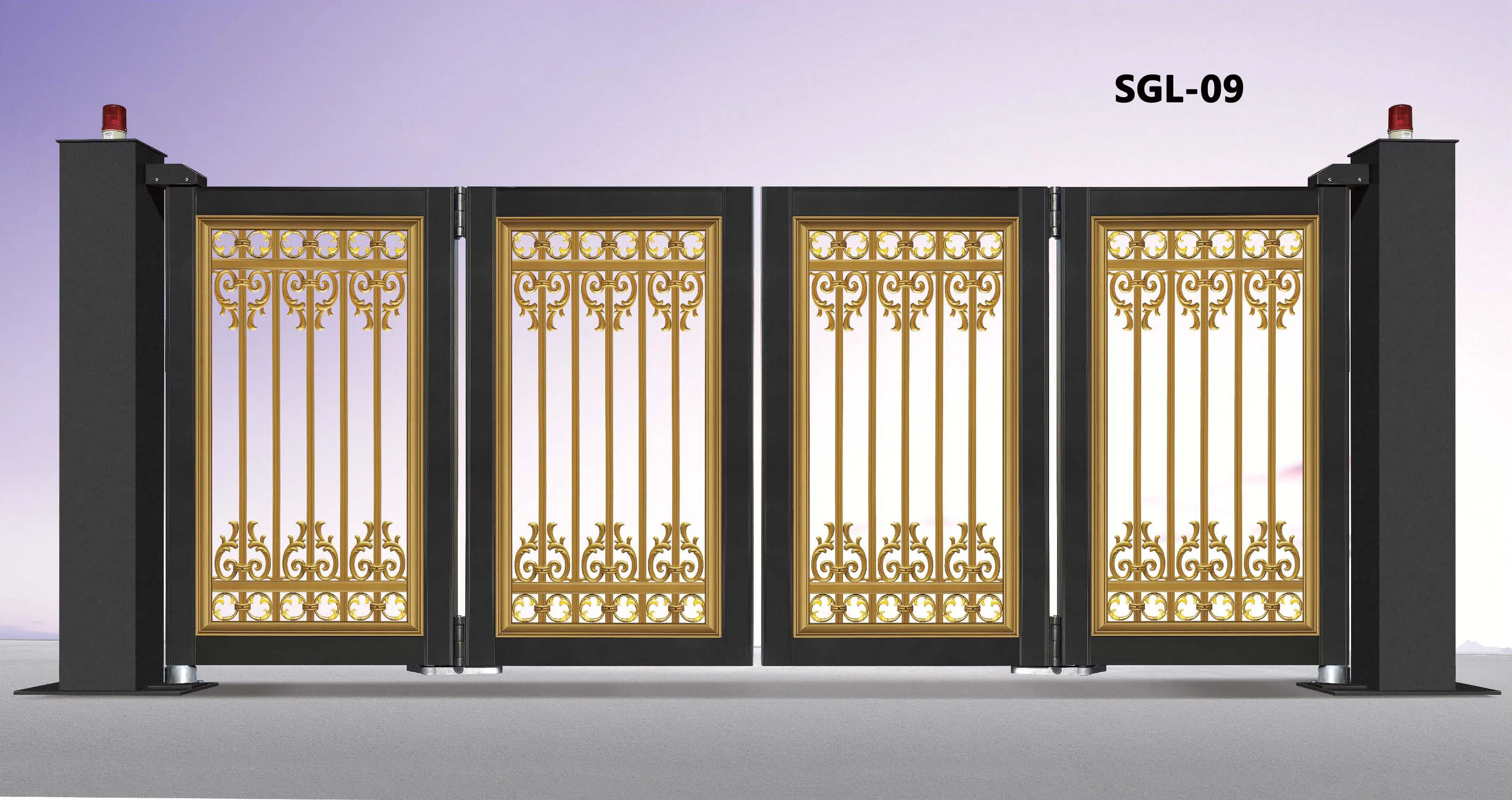 Automatic Factory Collapsible Motorised Electric Driveway Fence Cantilever Folding Gates Sgl09