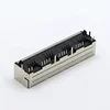 high quality JISJACK manufacturer Side entry 1*6port RJ45 PCB Jack with LED