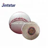 Jintstar cheap wool filling pu leather baseball wrapped with yarn