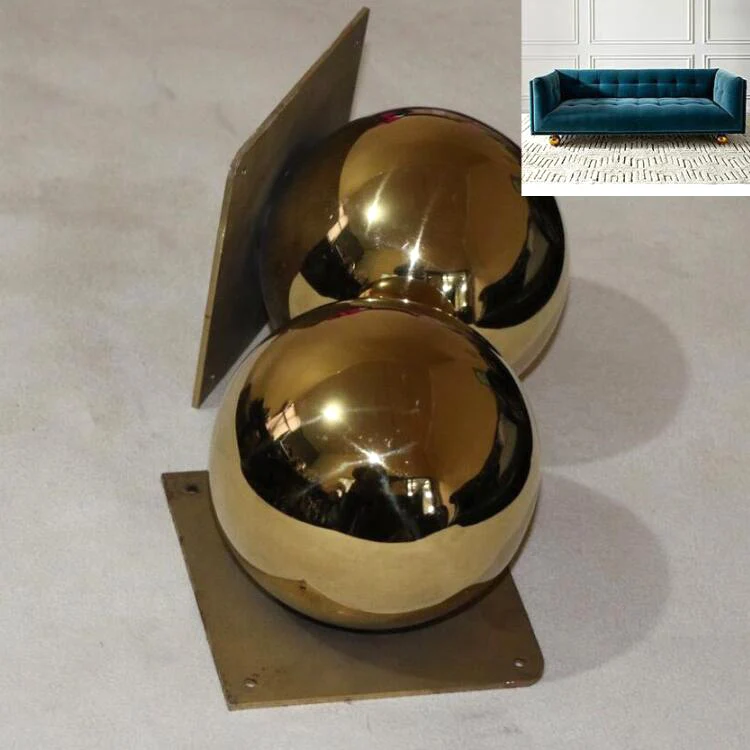 Modern Brass Ball Shaped Sofa Legs And Feet 12cm Sl125 Buy Shephered