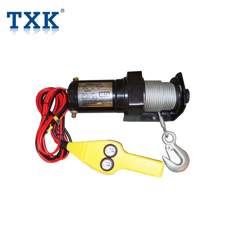 Txk Utv Car Portable Mini 12v Winch Electric Hoist Buy 12v Winch