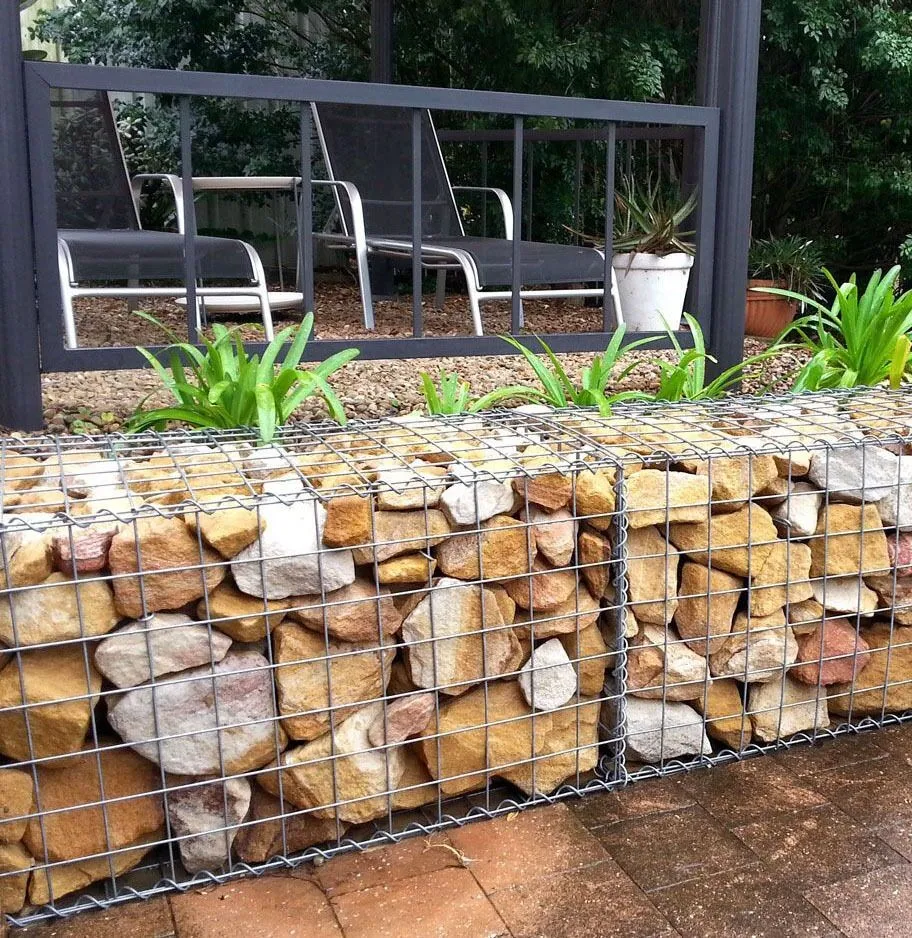 Kenya Gabion Basket Prices / 2x1x0.5m Gabion Cages / Ecuador Gabion