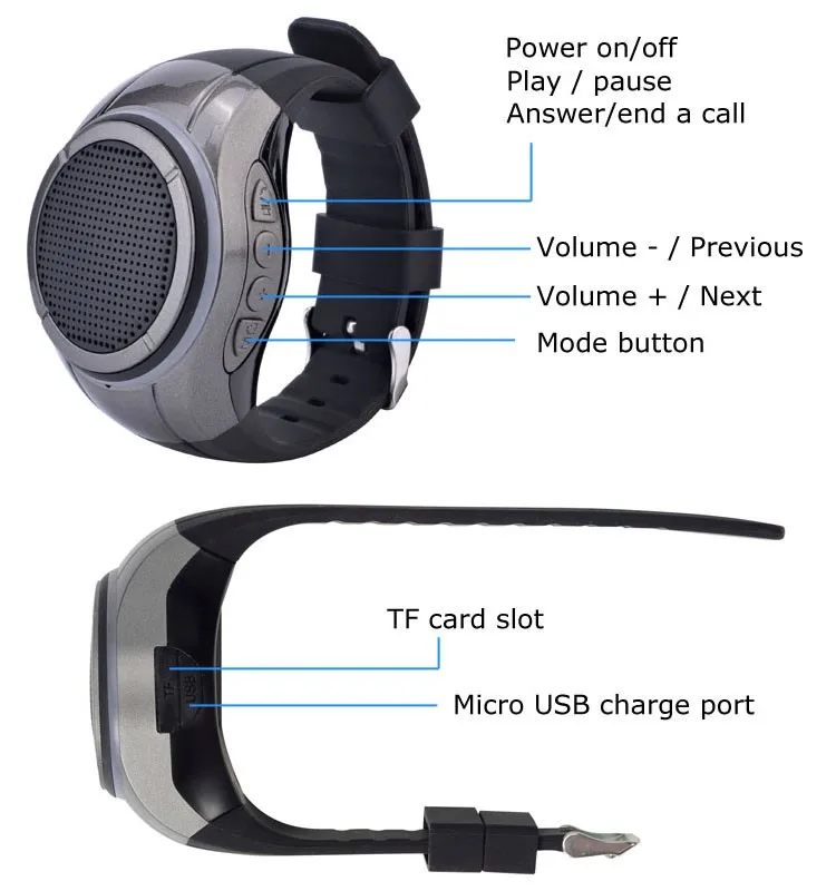 Bluetooth speaker watch