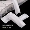Reasonable Price 500Pcs French Oval Nails Half Cover False Nails Tips