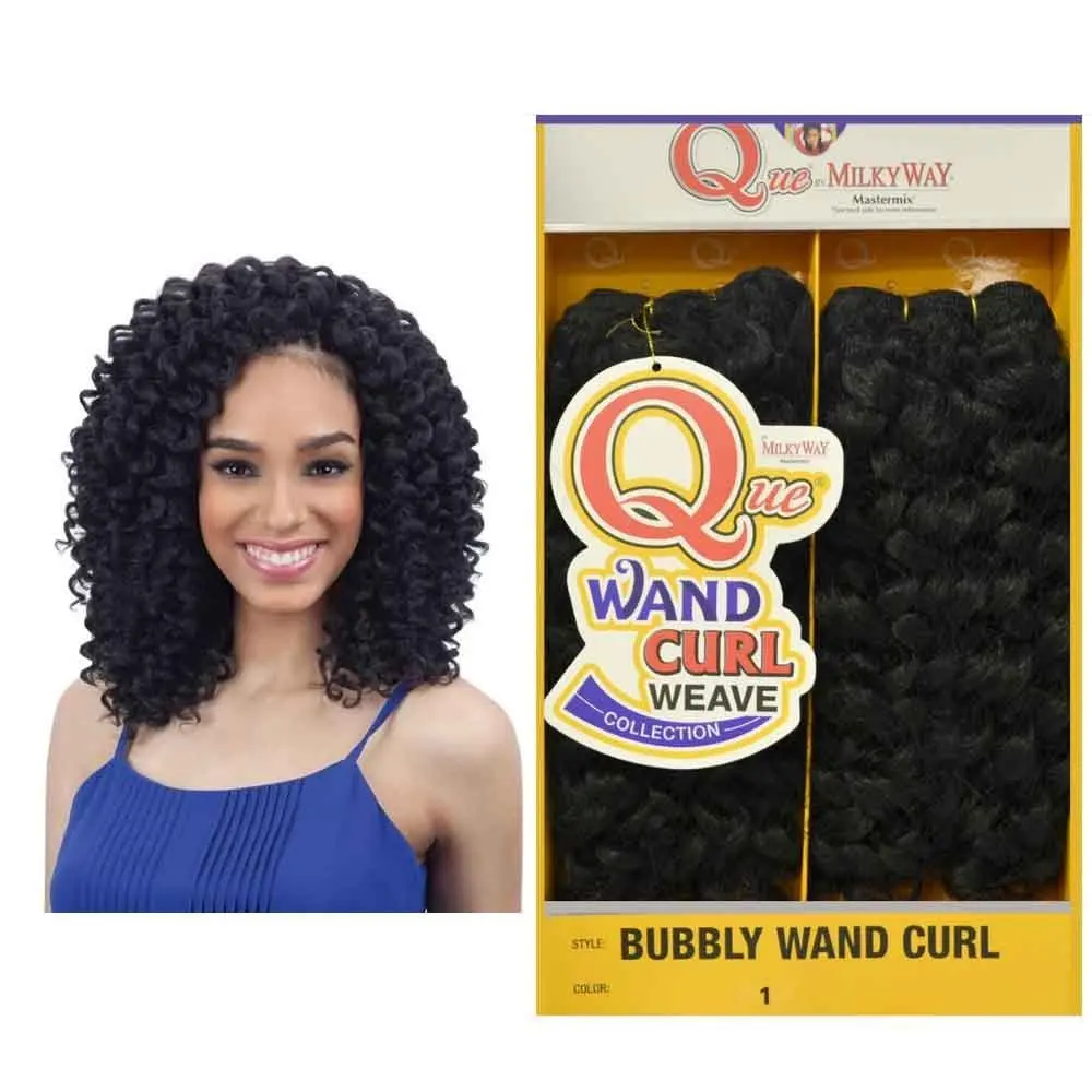 Buy Milkyway Bubbly Wand Curl Que Human Hair Blend Weaving Hair 1