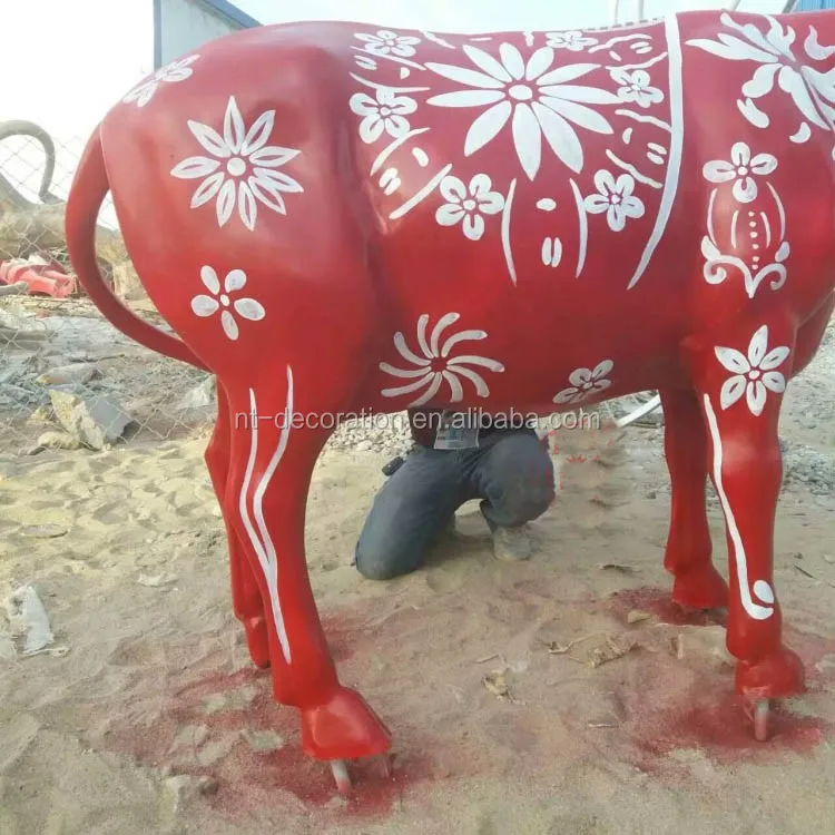 life size resin cow