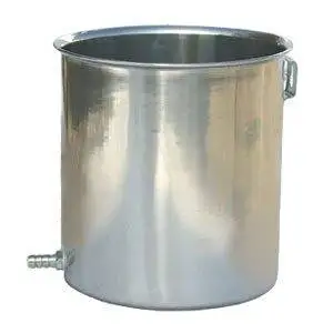 HealthAndYoga(TM) Enema Supplies - Stainless Steel Enema Can - over 2 quarts container