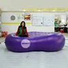 Giant inflatable heart shape lazy sofa uneven inflatable bed cushion with handle