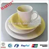 16pcs Yellow Hand Painting Stoneware Tableware/Art And Crafic Ceramic Dinner Set/Simple Style Home Decoration Dinnerware Sets