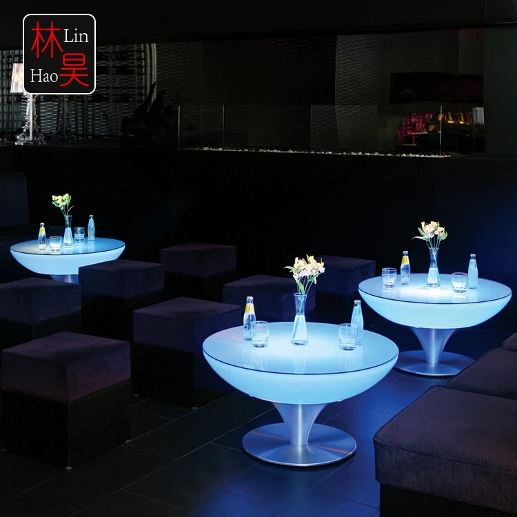 light up garden table