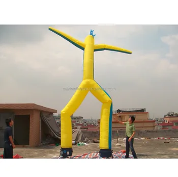 Double Leg Inflatable Yellow Sky Air Dancer Dancing Man Double Leg Inflatable Yellow Sky Air Dancer Dancing Man