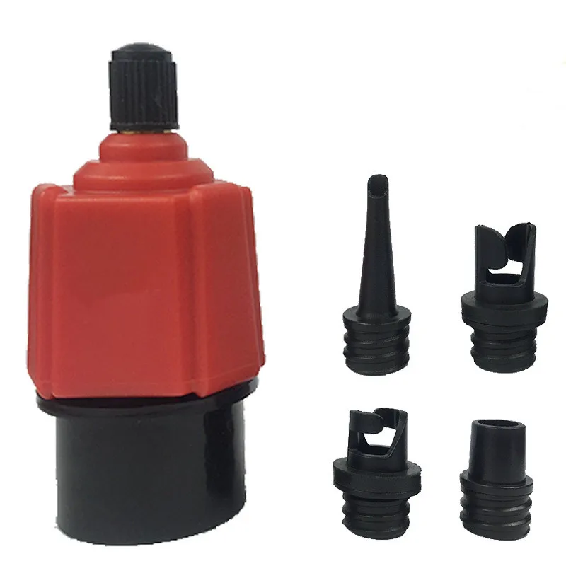 4 Nozzles Sup Pump Adapter Inflatable Boat Air Valve Tire Paddle Board Adaptor B 