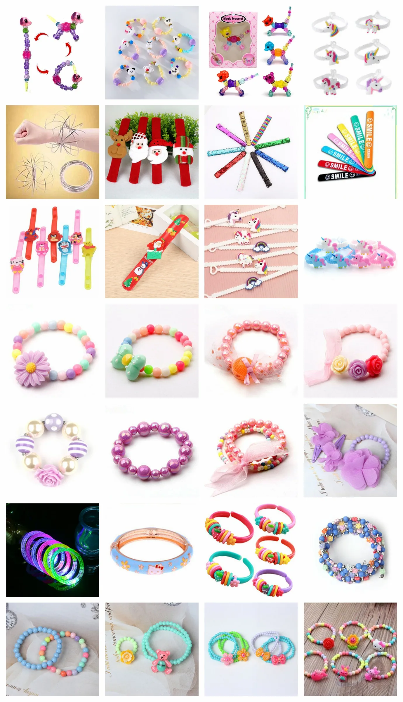 Hot Sale Custom Handmade DIY Twisty Animal Pet Beads Magical Toy Bracelet For Kids
