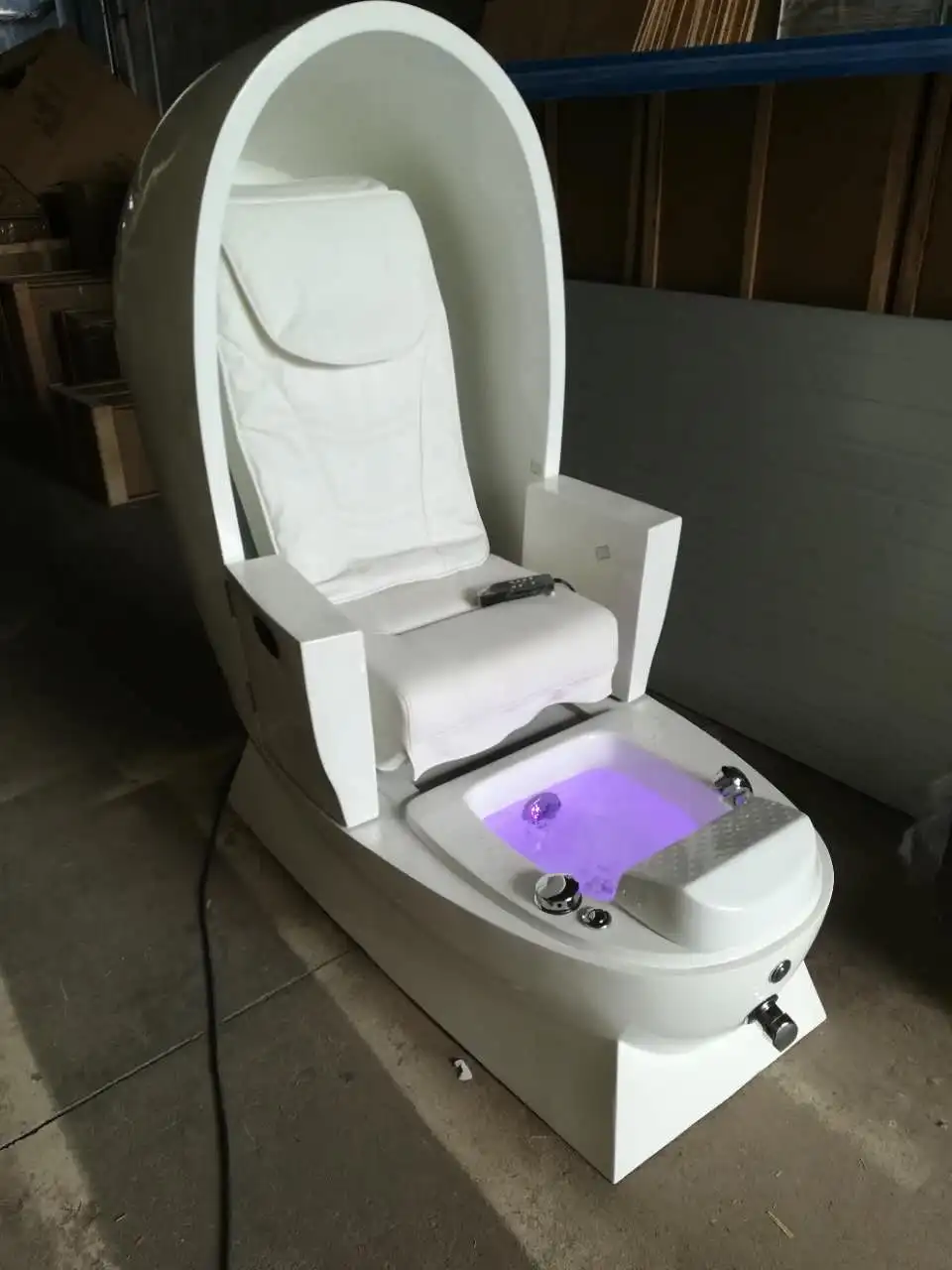 2018 New Model Good Design White Egg Shaped Massage Hot Sale Pedicure ...