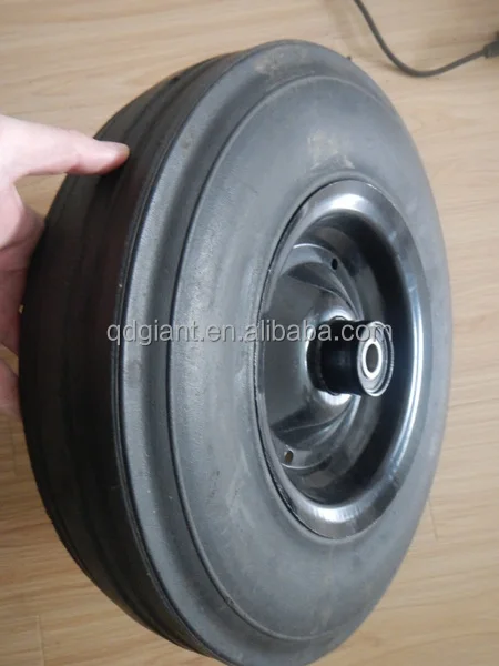 400mm solid rubber wheel for blasting pot