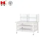 Custom Made Model Three Layers Packing Working Table With Accessory Rack For Garment Factory