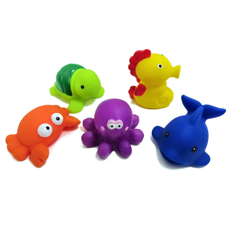 Baby Floating Animal Bath Toy Squirt Animal Octopus Floating Bath ...