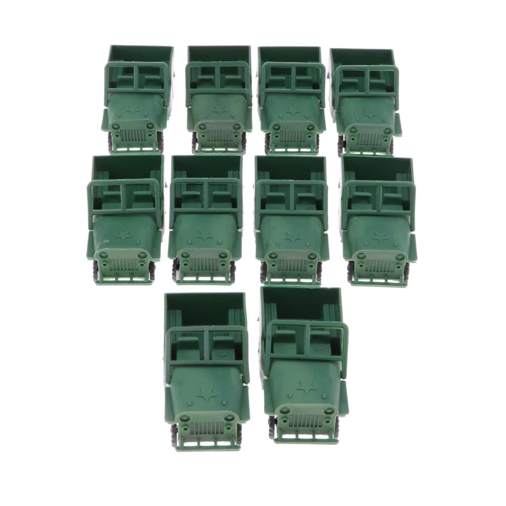 5pcs Military truck Model Toy Soldier Army Accessories gift sand table 