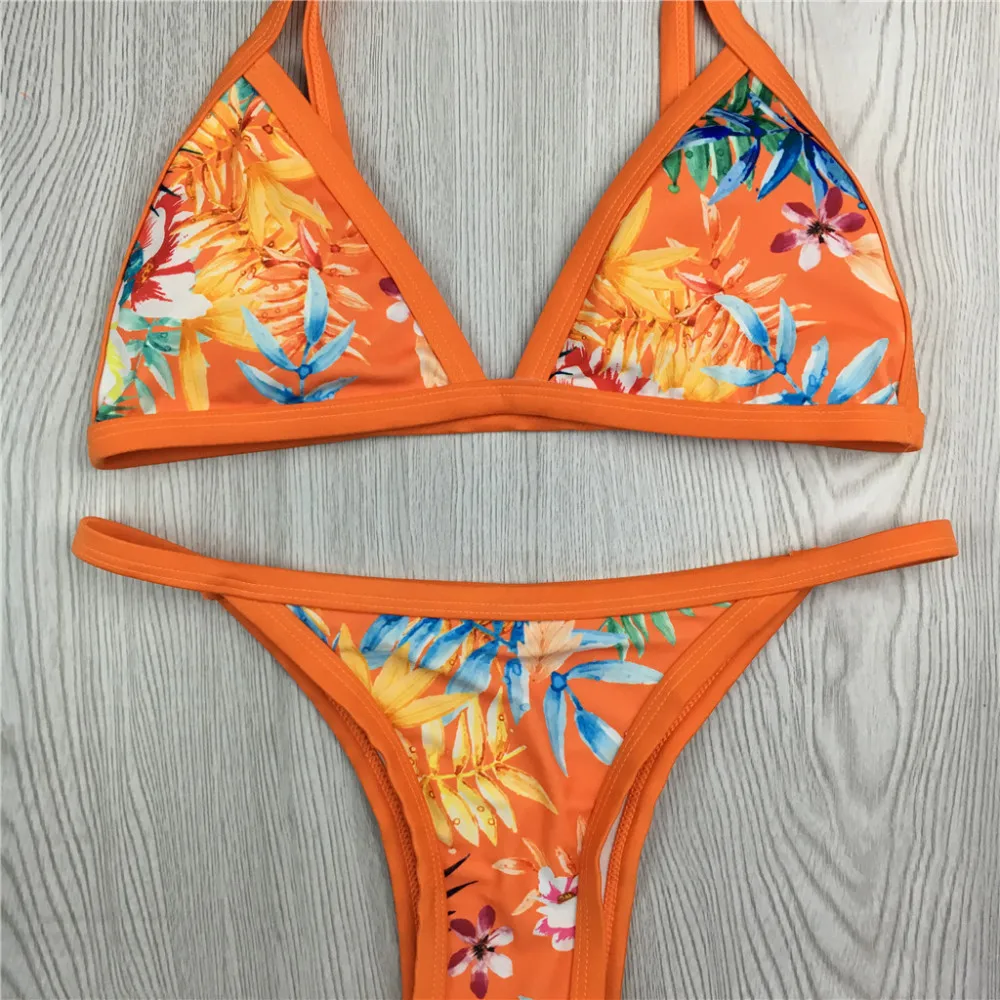 Hawaii Style Sexy Girls Ptrinted Beachwear Party Swimwear Bikini Buy Women Sexi Hot Girls