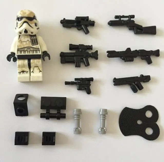 2015 POGO star wars 6pcs/lot Desert Stormtroopers minifigures building blocks bricks toys children gift Compatible With Lego