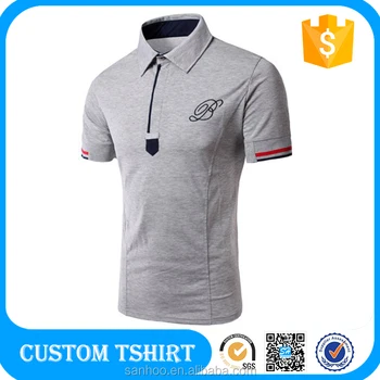 Left Chest Printed Polo Shirt With Your Logo Golf Casual Clothing