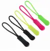 Quality rope zipper pulls pvc puller for bags zip slider