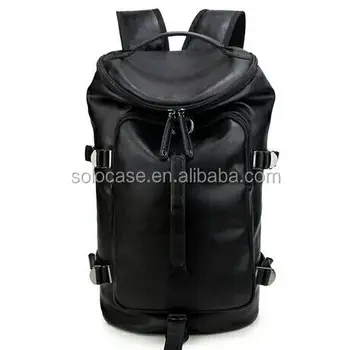 leather gym backpack