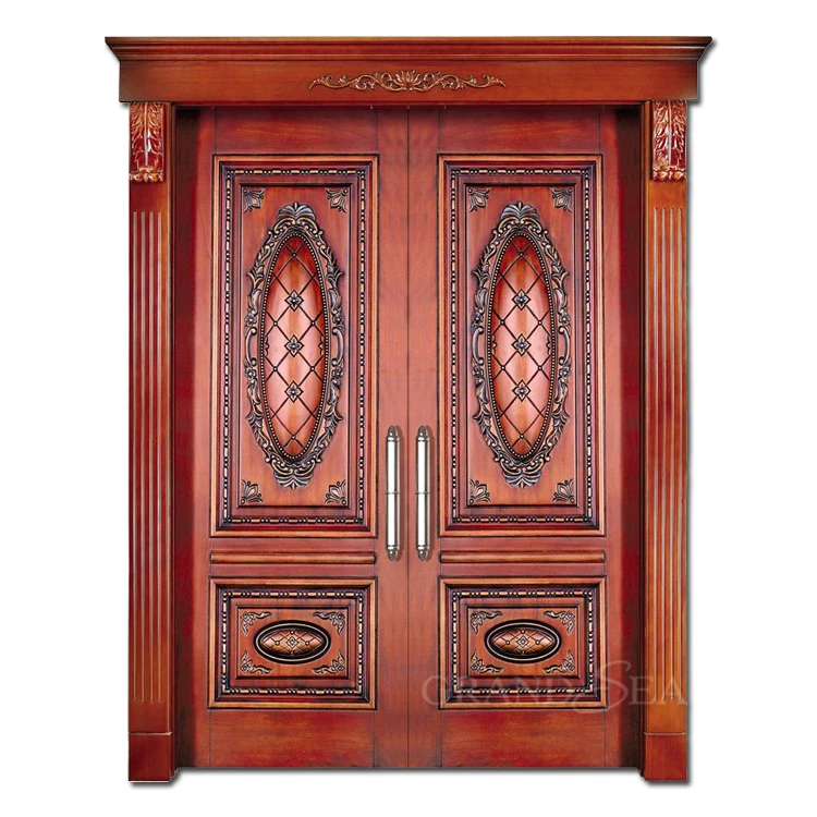double wood door 17