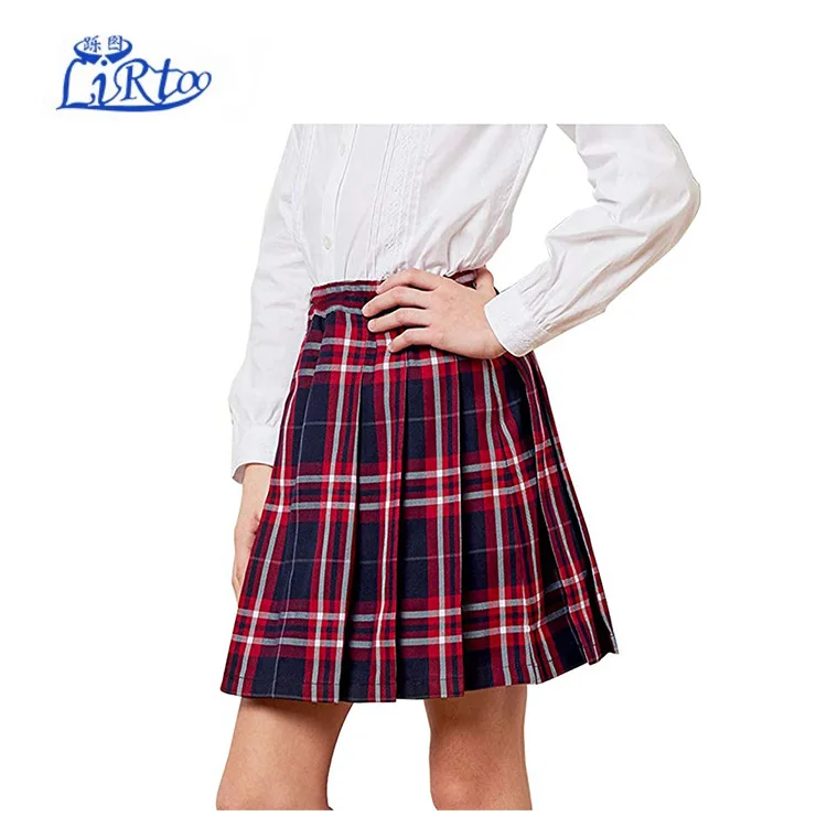 High School Girls' Japan high Waisted Pleated Cosplay Costumes Skirts