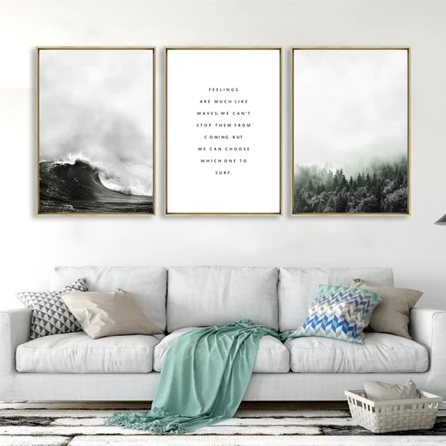 Landscape Canvas Art Printed Painting Poster Nordic Style Wall Pictures for Home Decoration Wall Decor
