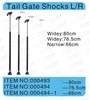 KDH200 for hiace AUTO PARTS TAIL GATE SHOCKS L/R