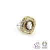 Wholesale Classic Jewelry 925 Silver Flower And Elegant Lady Cameo Jewelry Set Made in Italy C52-O52-A52 cameo 12mm