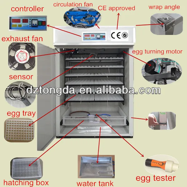 Chicken Egg Cabinet Incubators Preserving Quail Eggs Solar