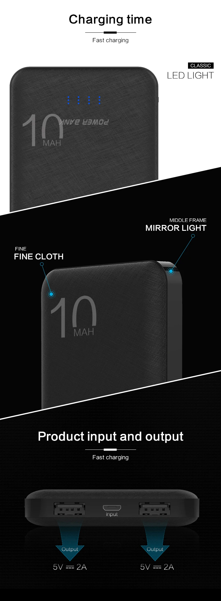 new arrival products hot selling portable power banks 10000 mAh for gift promotion - ANKUX.COM
