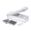 Multi function vegetable chopper with food container mandolin slicer potato chips grater manual food processor
