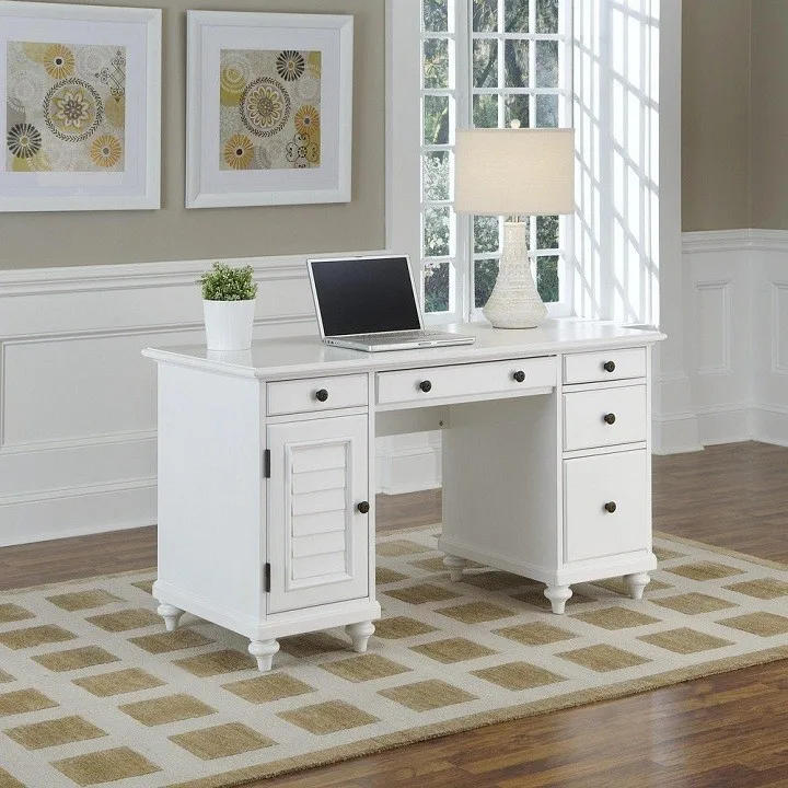 China Custom New Design Poplar Solids White Executive Desk Buy