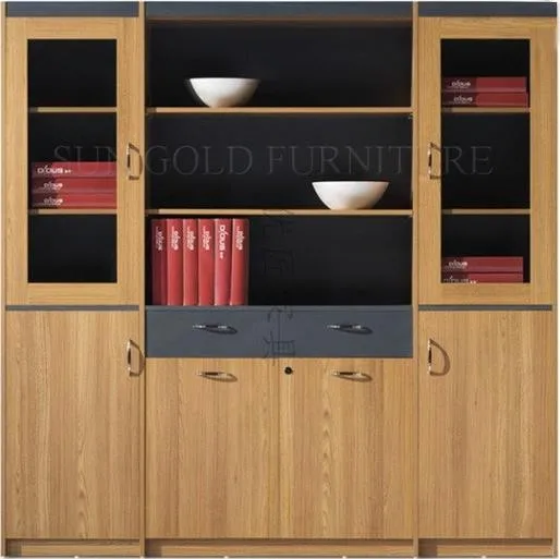 Simple Design Black Office Wall Shelves Modern Book Shelf (szfc056