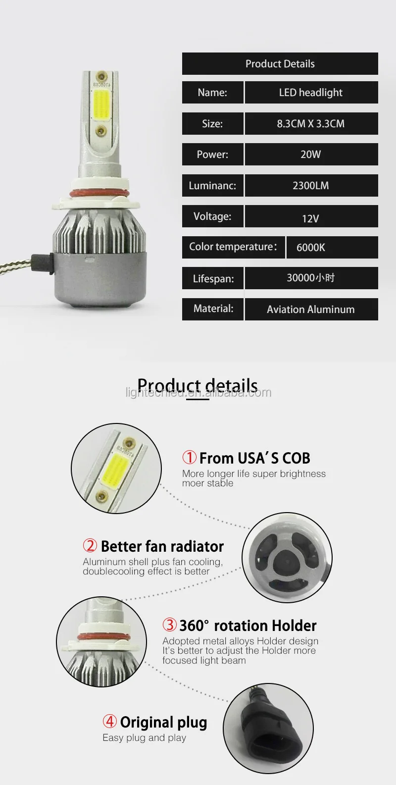 H4 led headlights