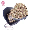 Luxury heart shape drawer box revolved flower box