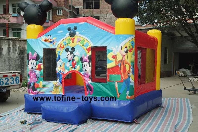 2018 Inflatable Mickey Mouse Bounce House Park With Slide Buy Mickey