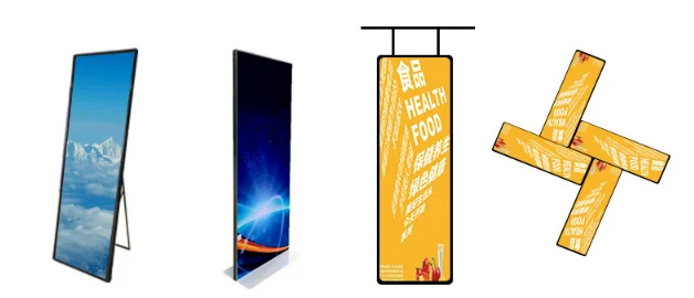 P2.5 led portable advertising display poster for display indoor with sd card and wifi for advertising showing
