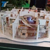 Plastic miniature architecture interior models for display diorama models